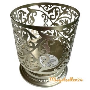Silver Scroll Pedestal Bath & Body Works Candle Holder